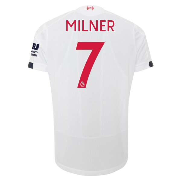 Camiseta Liverpool NO.7 Milner 2ª Kit 2019 2020 Blanco